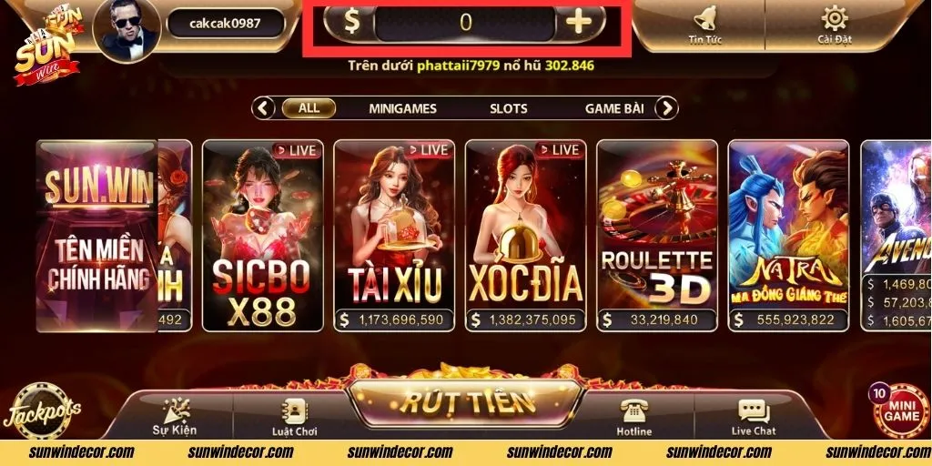 Phương thức nạp tiền Sunwin đa dạng